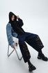 Lace Patchwork Wide Pants
